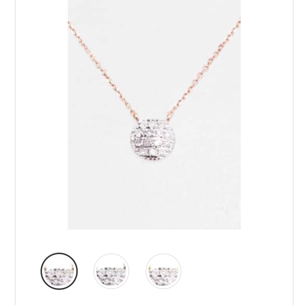 Dana Rebecca Lauren Joy Mini Necklace Rose Gold
